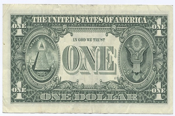 نمادهای-اسکناس-دلار نشان وزارت خزانه‌داری آمریکا